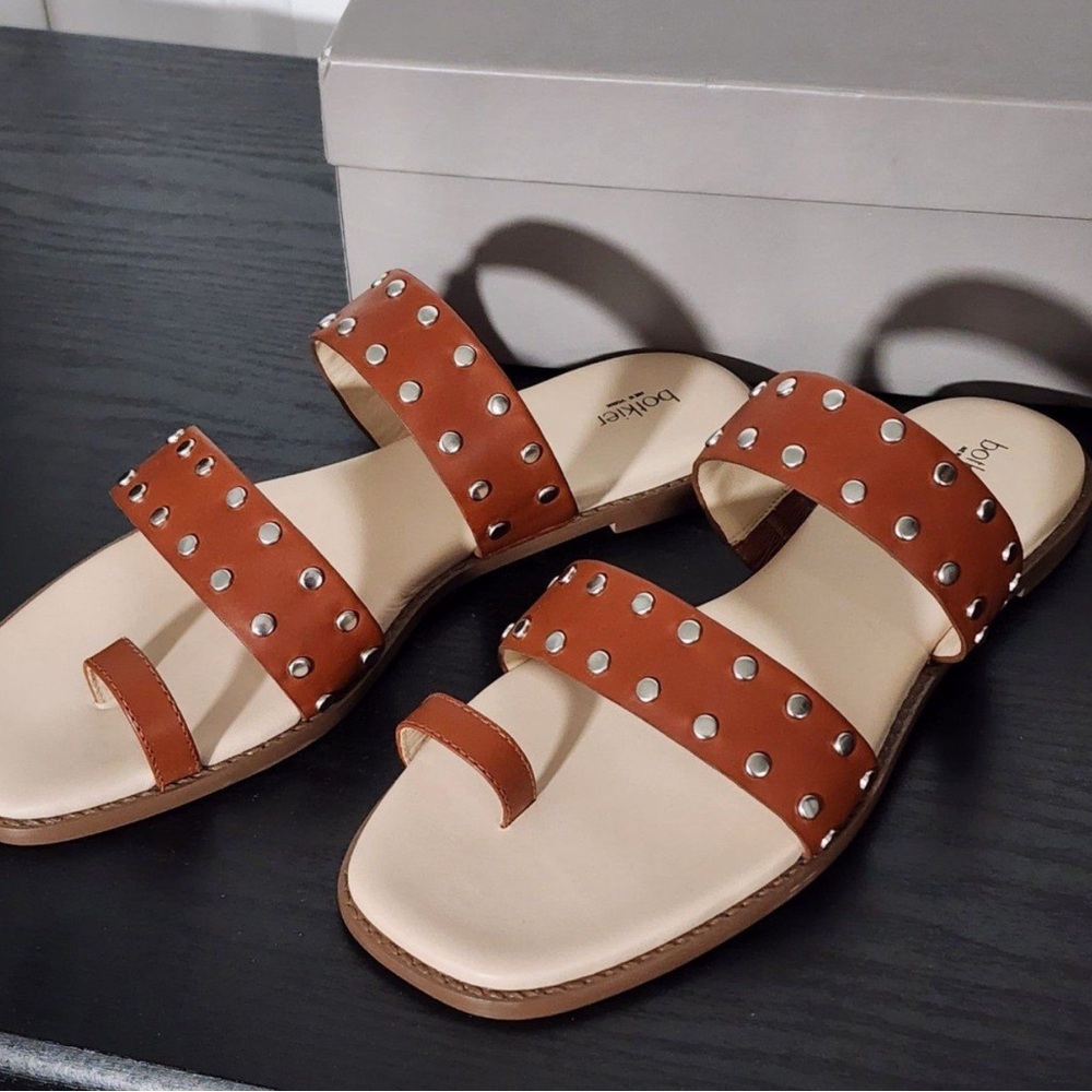 Botkier Zeyda Cognac Studded Sandal NIB Size 9.5